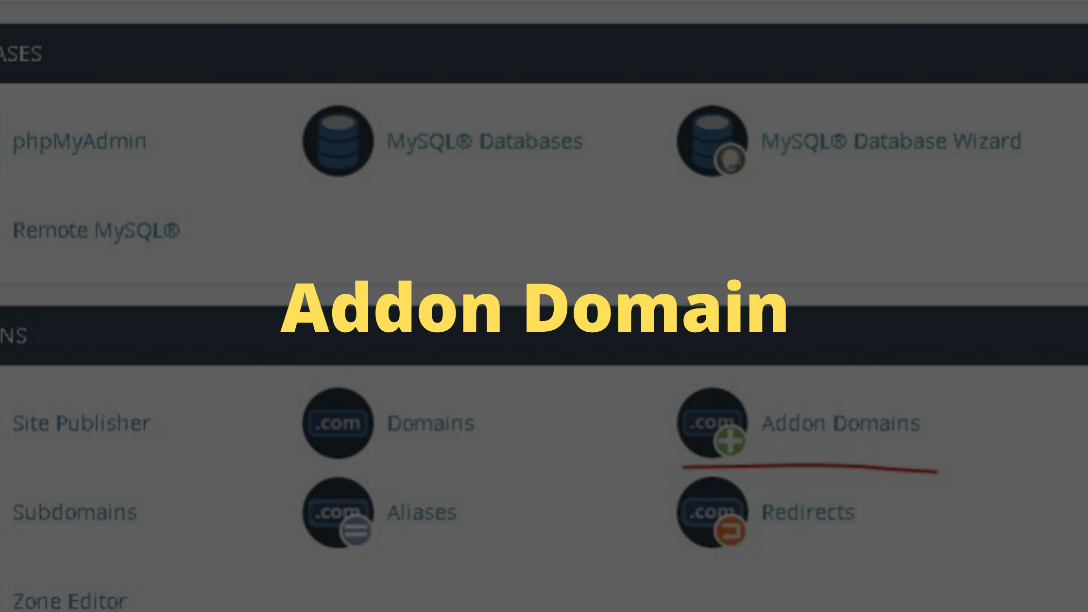 How to create an ?Addon Domain